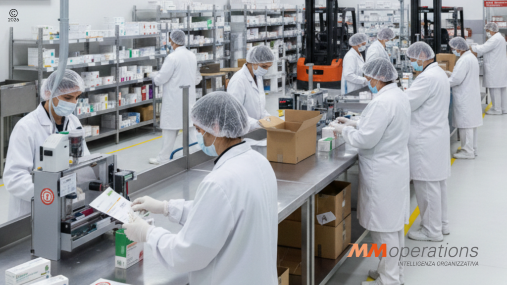 Il reparto VAS dell’officina farmaceutica MM Operations è strutturato per garantire flussi di lavoro paralleli, ottimizzando tempi e risorse.